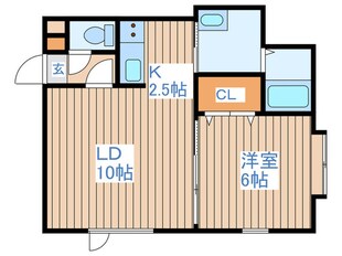 ラ・シェール２４の物件間取画像